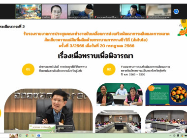 การประชุมคณะทำงานขับเคลื่อนการส่งเสริมพัฒนาการผลิตและการตลาดส้มเขียวหวานแม่สินที่ผลิตด้วยกระบวนการทางชีววิถี (ส้มไบโอ) ครั้งที่ 4/2566 ... พารามิเตอร์รูปภาพ 1